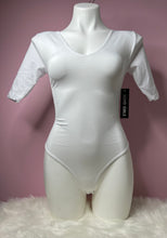 Load image into Gallery viewer, White V-neck Bodysuit
