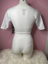 Load image into Gallery viewer, White V-neck Bodysuit
